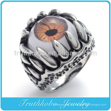 TKB-R0054 ventas al por mayor Dragon Claw Anillo de acero inoxidable para hombre de mal de ojo